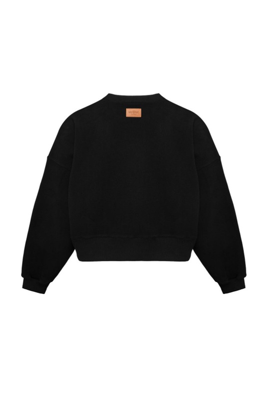 MUUV. bluza bawełniana SMOOTH COTTON bluza.SMOOTH.COTTON.bla czarny