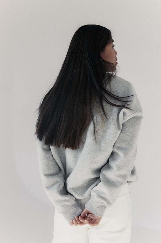 MUUV. bluza bawełniana SOFT TOUCH LIGHT blu.SOFTTOUCHLIGHT.grey szary ZA00