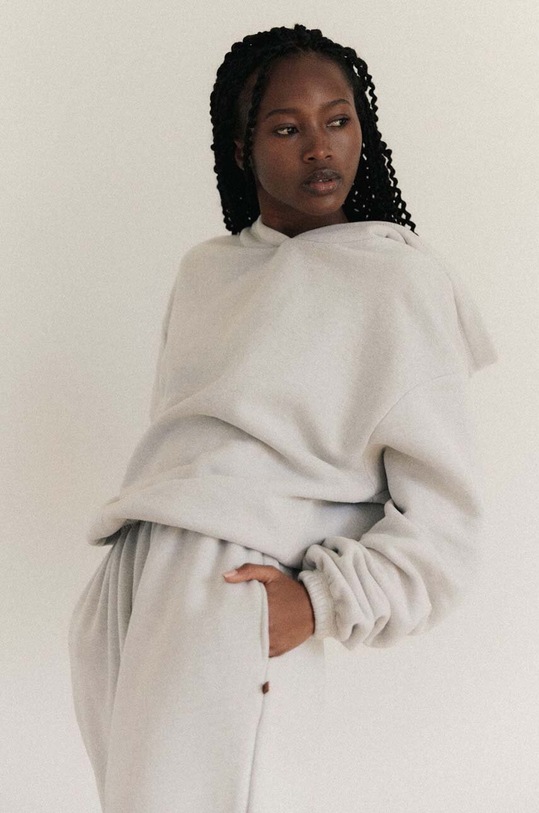 Суичър MUUV. SMOOTH COTTON с качулка сив blu.SMOOTHCOTTON.seasal