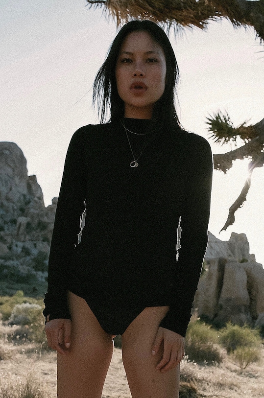 MUUV. Longsleeve Light Rib czarny longsleeve.LIGHT.RIB.bl