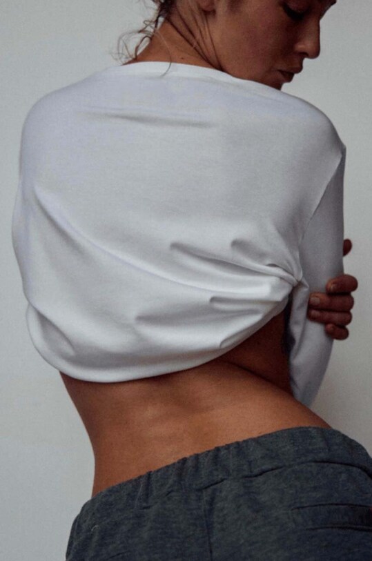 Лонгслів MUUV. Basic longsleeve.BASIC.white білий