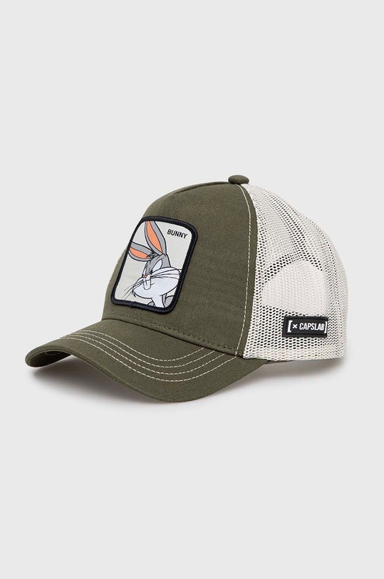 Capslab - Czapka z daszkiem x Looney Tunes aplikacja zielony CL.LOO.1.BUN2