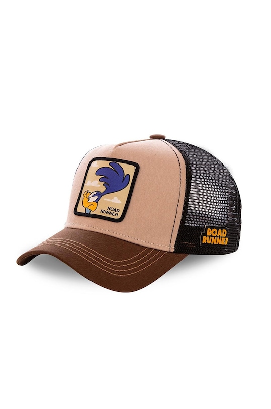 Capslab - Czapka z daszkiem aplikacja pomarańczowy CL.LOO.1.ROA2