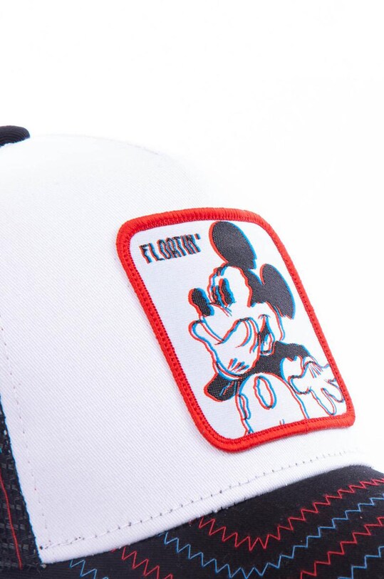 Akcesoria Capslab - Czapka z daszkiem FREEGUN DISNEY CL.DIS.1.FLO biały