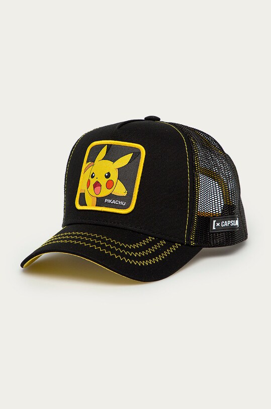Capslab - Кепка x Pokemon аплікація чорний CL.PKM2.1.PIK7
