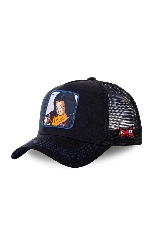 Capslab Czapka z daszkiem aplikacja czarny CL.DBZ2.1.C17B