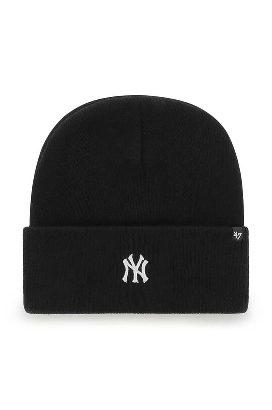 Шапка 47 brand Mlb New York Yankees аплікація чорний B.BRNCK17ACE.BKB