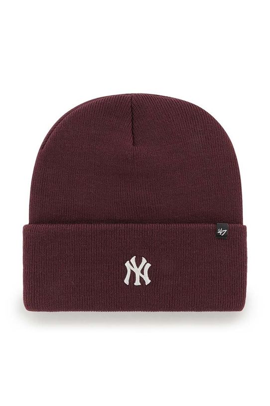 Čiapka 47 brand Mlb New York Yankees stredne hrubá burgundské B.BRNCK17ACE.KM