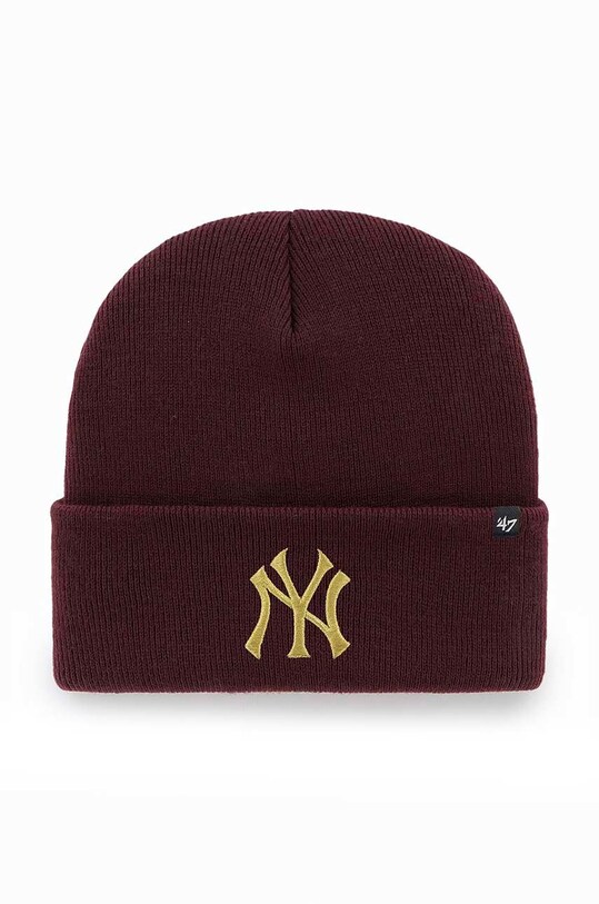 47 brand czapka MLB New York Yankees aplikacja bordowy B.HYMKM17ACE.KMA