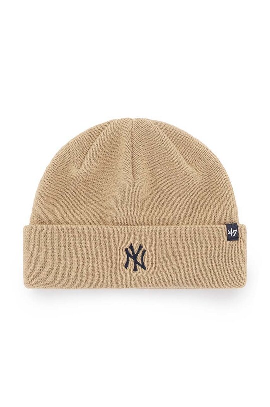 Шапка 47 brand Mlb New York Yankees інші бежевий B.RNDLE17ACE.KHA