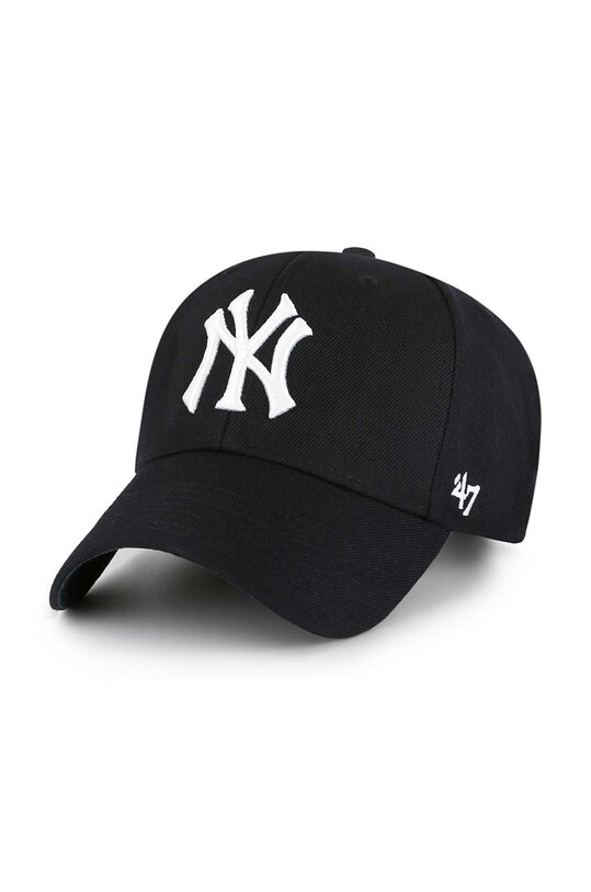 Кепка 47 brand Mlb New York Yankees аппликация чёрный B.MVPSP17WBP.BKW