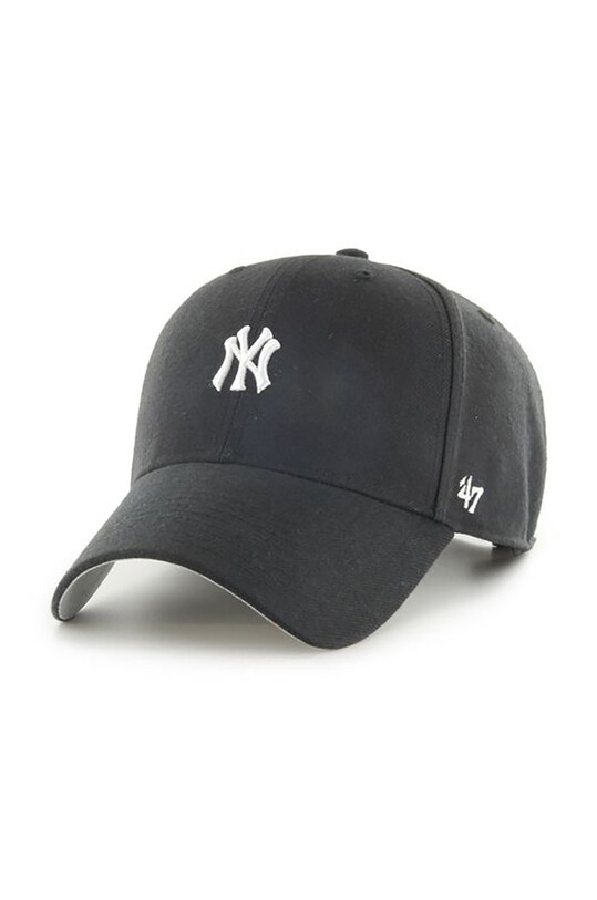 Καπέλο 47 brand Mlb New York Yankees απλικέ μαύρο B.BRMPS17WBP.BKA