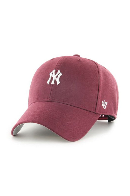 47 brand czapka MLB New York Yankees aplikacja bordowy B.BRMPS17WBP.KM