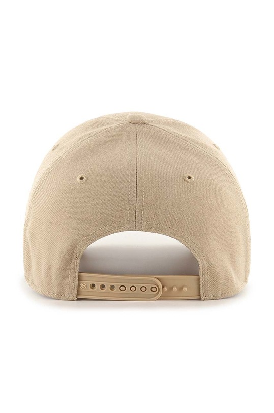 Bavlněná baseballová čepice 47brand MLB Los Angeles Dodgers B.MVPSP12WBP.KHB béžová ZA00