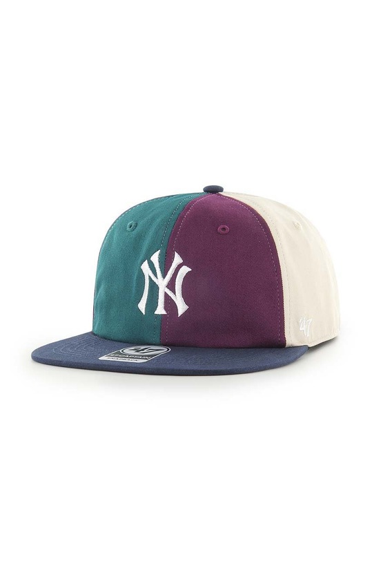 Bavlněná čepice 47brand Mlb New York Yankees nášivka burgundské B.MELRL17GWP.NY