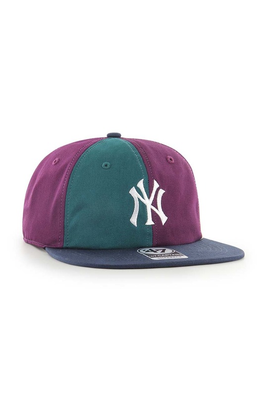Bavlněná čepice 47brand Mlb New York Yankees B.MELRL17GWP.NY burgundské ZA00