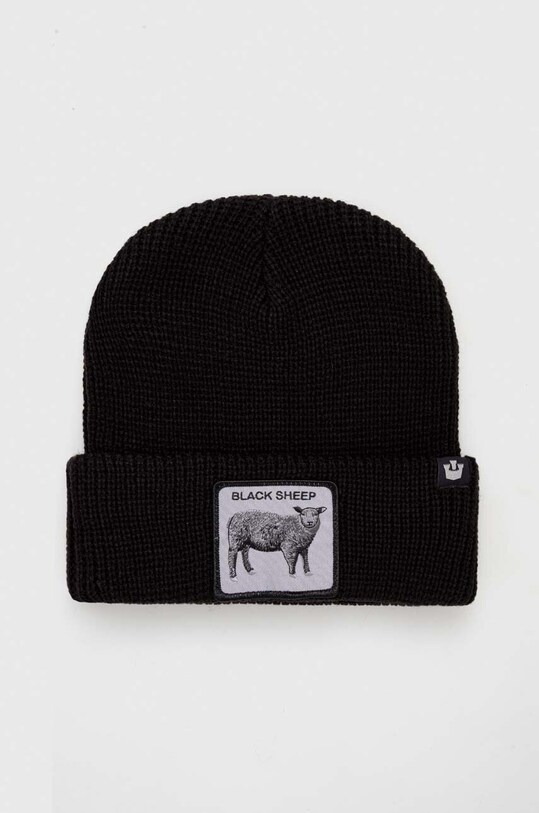 Kapa s dodatkom vune Goorin Bros natpis crna 107.0056