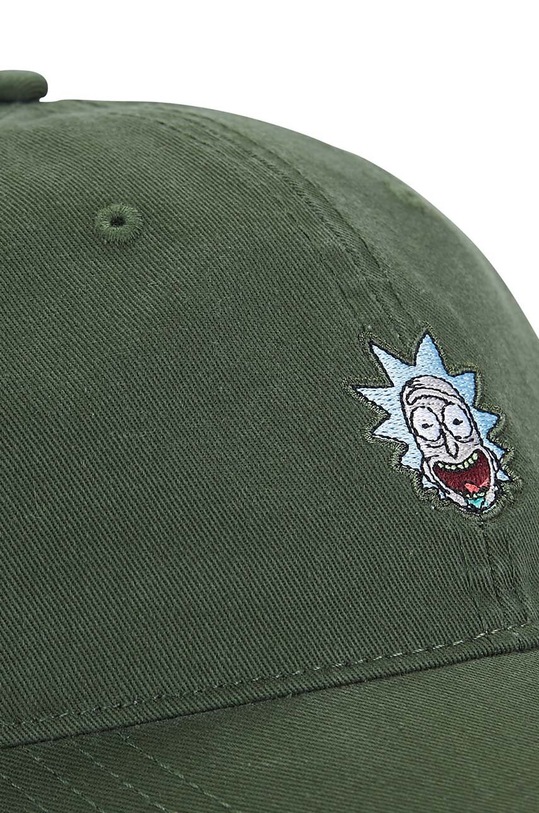 Bavlněná baseballová čepice Capslab x Rick & Morty CL.REM4.1.CD.HEA zelená ZA00