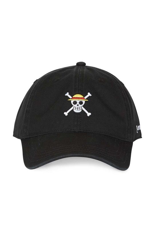 Βαμβακερό καπέλο του μπέιζμπολ Capslab x One Piece CL.OP3.1.CD.SKU μαύρο ZA00