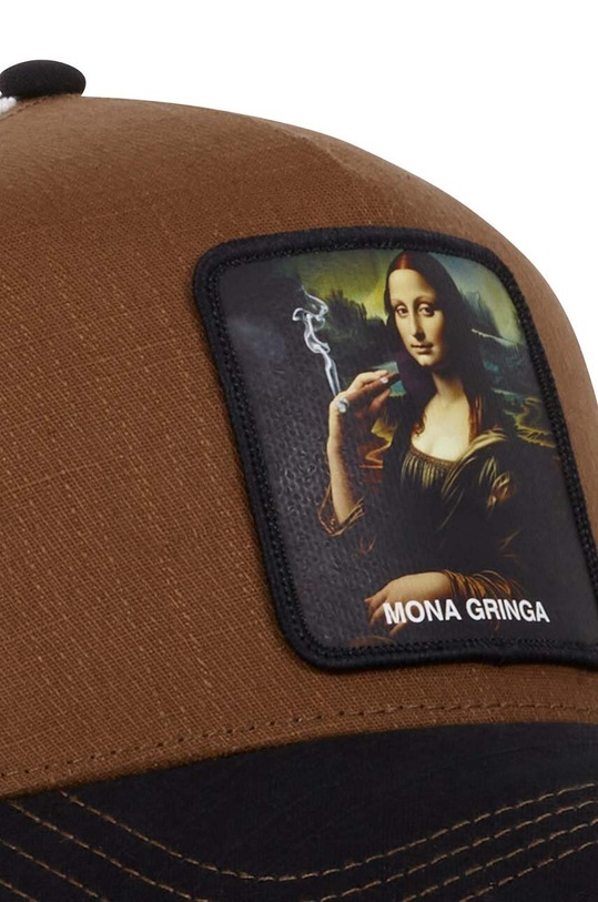 Capslab czapka z daszkiem CL.ART.1.PCT.MONA brązowy ZA00