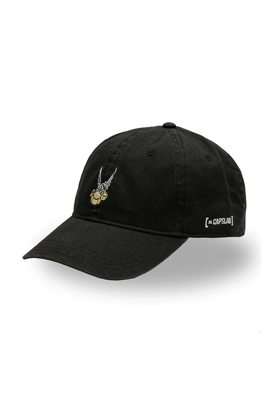 Бавовняна бейсболка Capslab x Asterix бавовна чорний CL.AST1.1.CD.AST