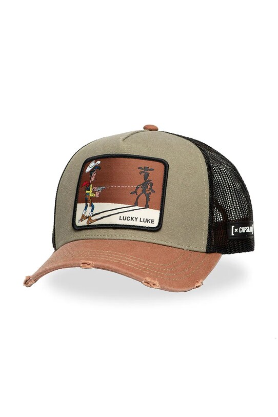 Kšiltovka Capslab x Lucky Luke další hnědá CL.LCK.1.CT.COW