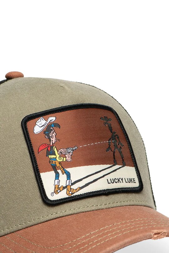 Kšiltovka Capslab x Lucky Luke hnědá CL.LCK.1.CT.COW