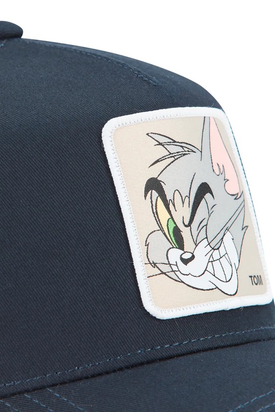 Capslab czapka z daszkiem bawełniana x Tom & Jerry czarny CL.TAJ6.1.CT.TOM