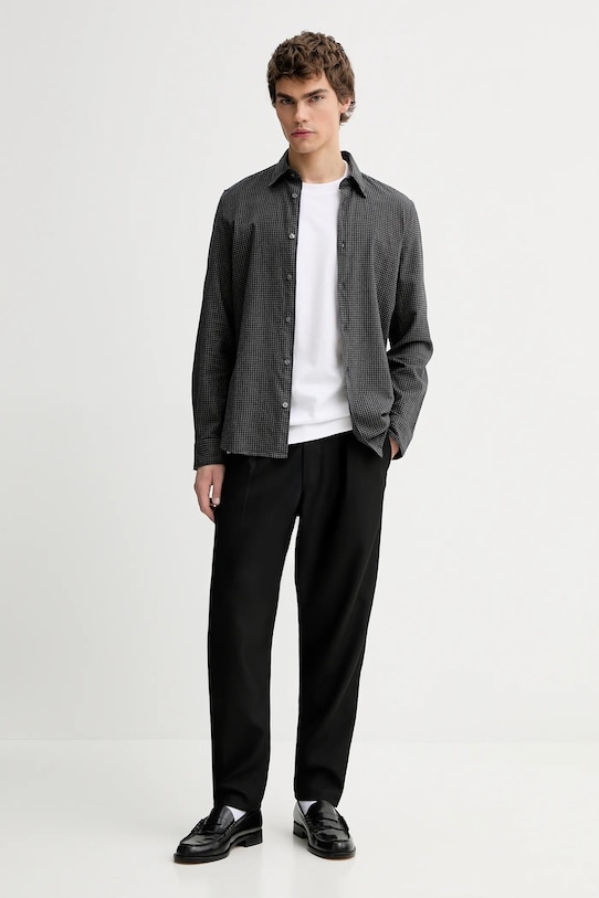 Marc O'Polo koszula bawełniana M30732642358 szary ZA00