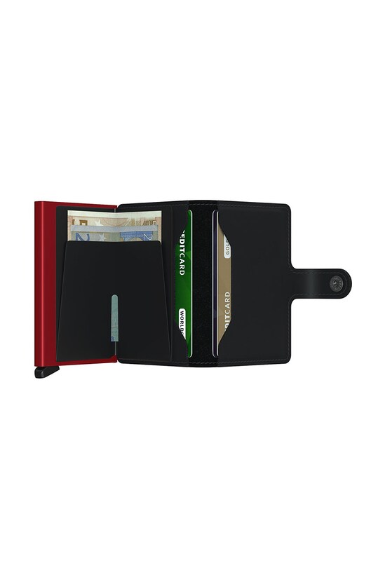 Doplňky Kožená peněženka Secrid MM.Black.Red černá