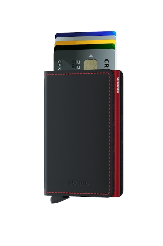 Secrid - Кожен портфейл SM.Black.Red черен ZA00