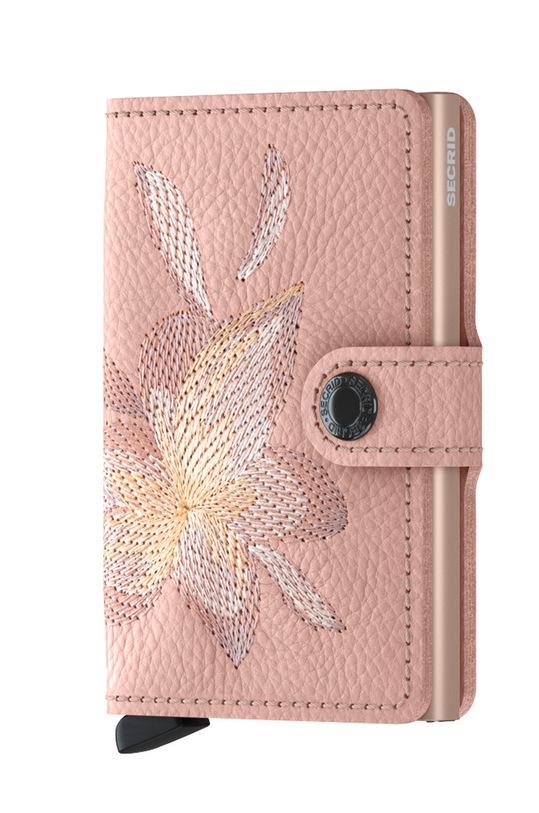Secrid - Kožená peňaženka vzorovaný ružová MSt.Magnolia.Rose