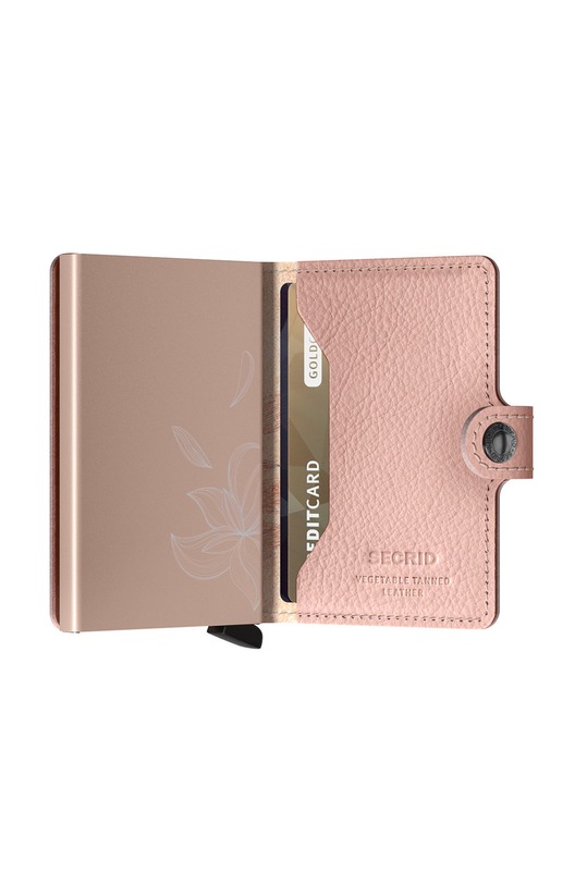 Doplnky Secrid - Kožená peňaženka MSt.Magnolia.Rose ružová