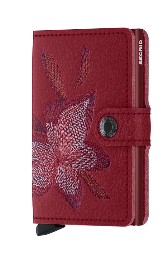 Secrid - Portofel de piele piele rosu MSt.Magnolia.Rosso