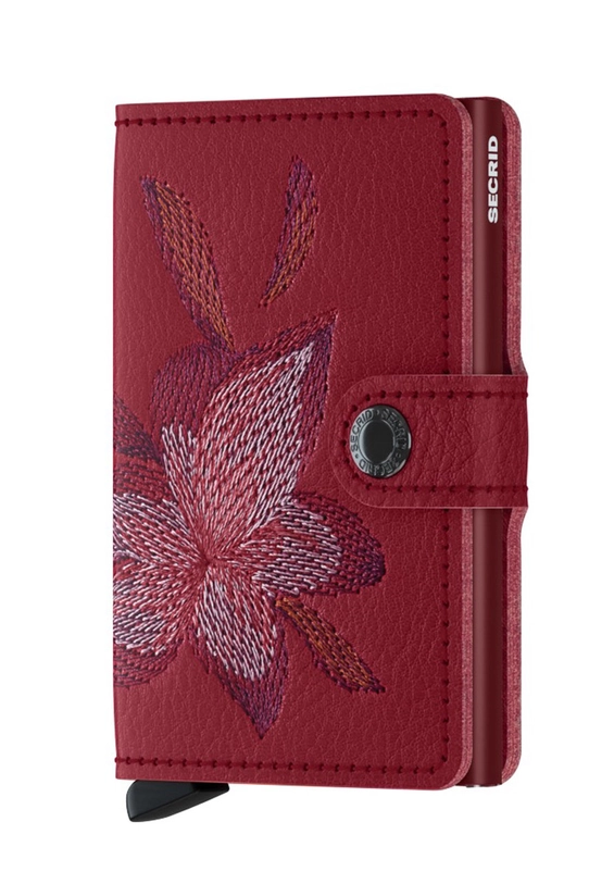 Secrid leather wallet synthetic red MSt.Magnolia.Rosso