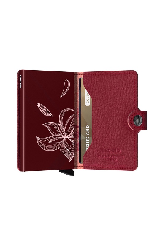 Secrid - Portofel de piele rosu MSt.Magnolia.Rosso