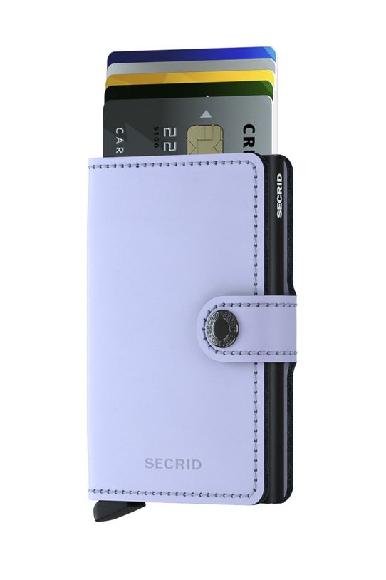Secrid - Portofel de piele piele violet MM.Lilac.Black