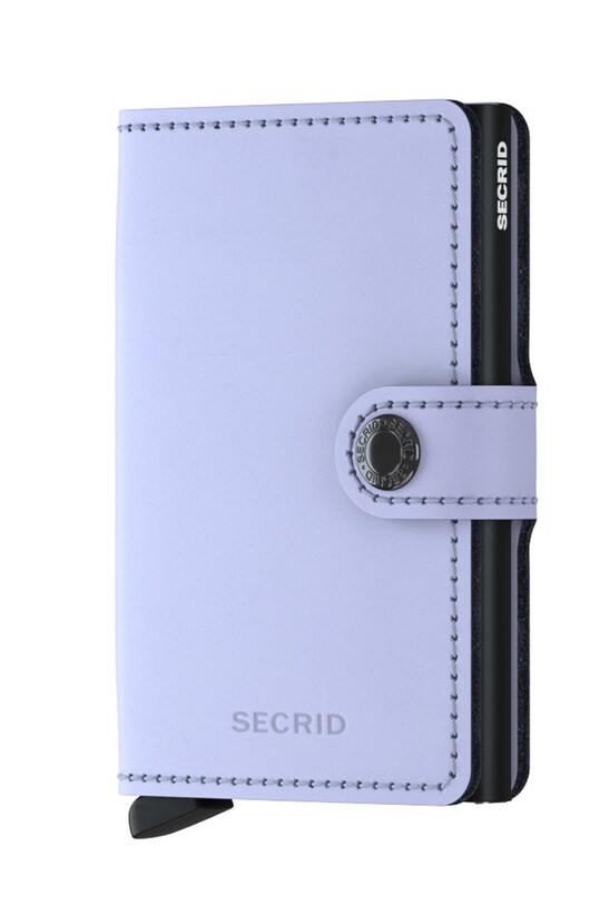 Secrid - Portfel skórzany MM.Lilac.Black fioletowy ZA00