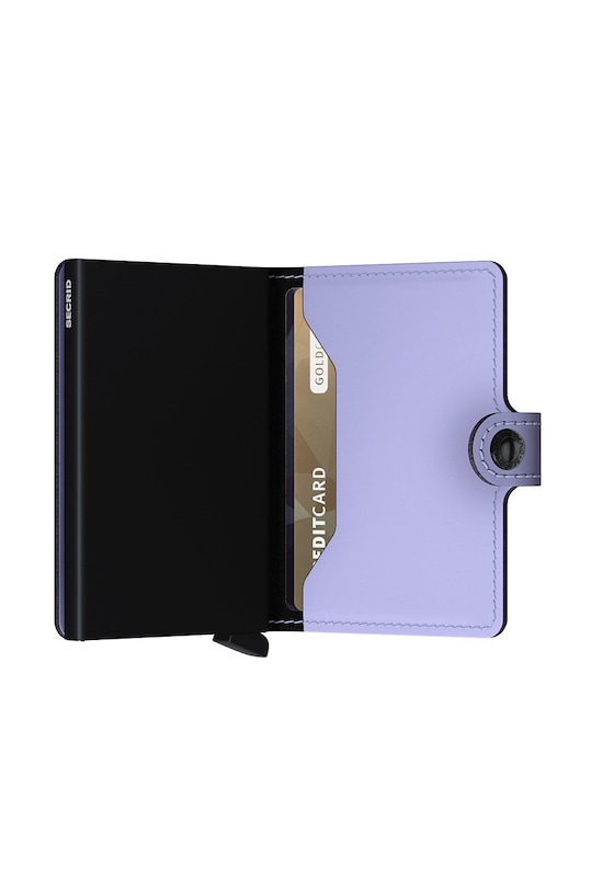 Secrid - Portofel de piele violet MM.Lilac.Black