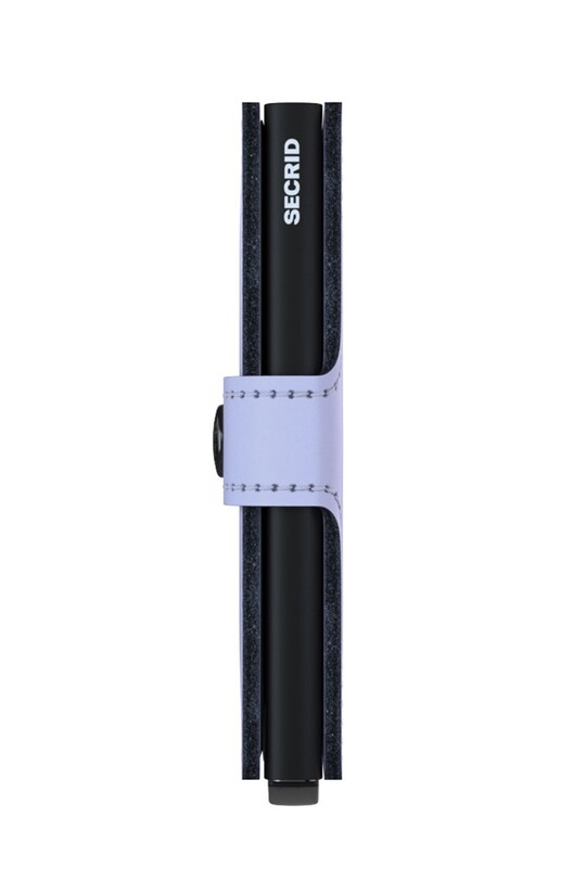 Secrid - Portfel skórzany MM.Lilac.Black fioletowy