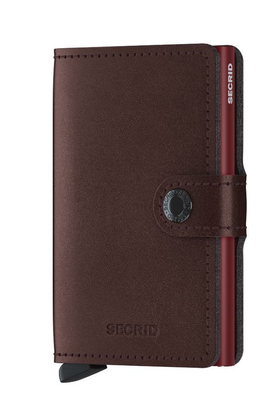 Secrid Portfel skórzany skóra licowa bordowy MMe.Moro