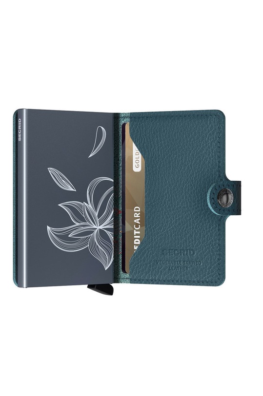 Accesorii Secrid Portofel de piele MSt.MagnoliaPetrol albastru