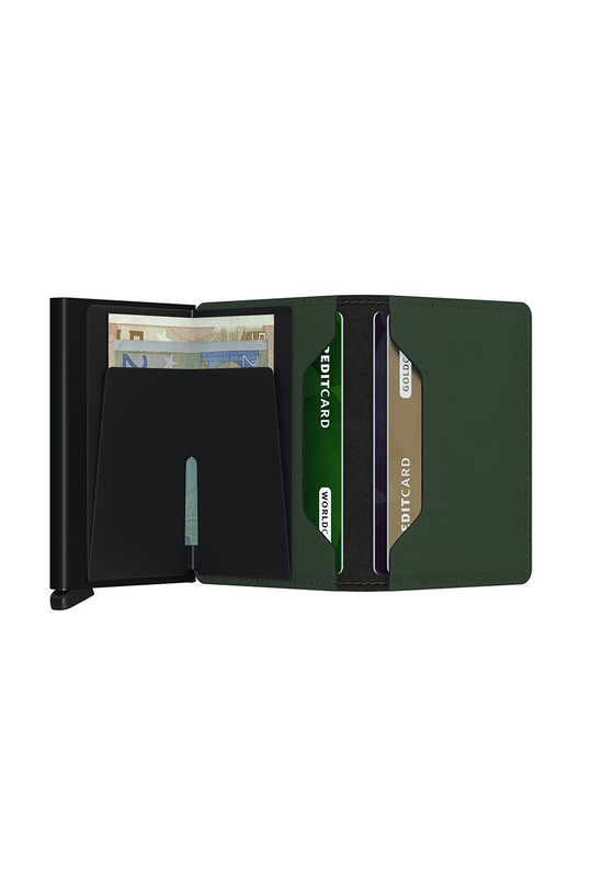 Accesorii Secrid Portofel de piele SM.GREEN.BLACK verde