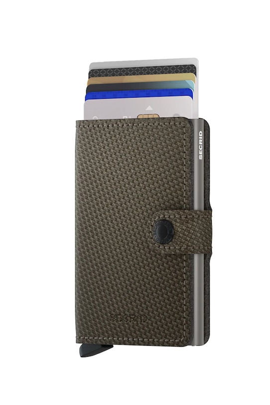 Secrid portfel RFID męski skórzany Mca.Miniwallet zielony ZA00