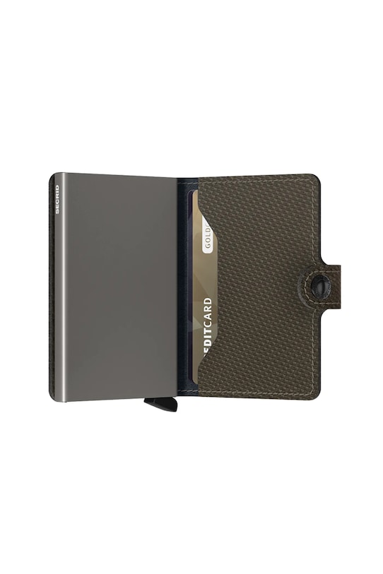 Secrid portfel RFID męski skórzany zielony Mca.Miniwallet