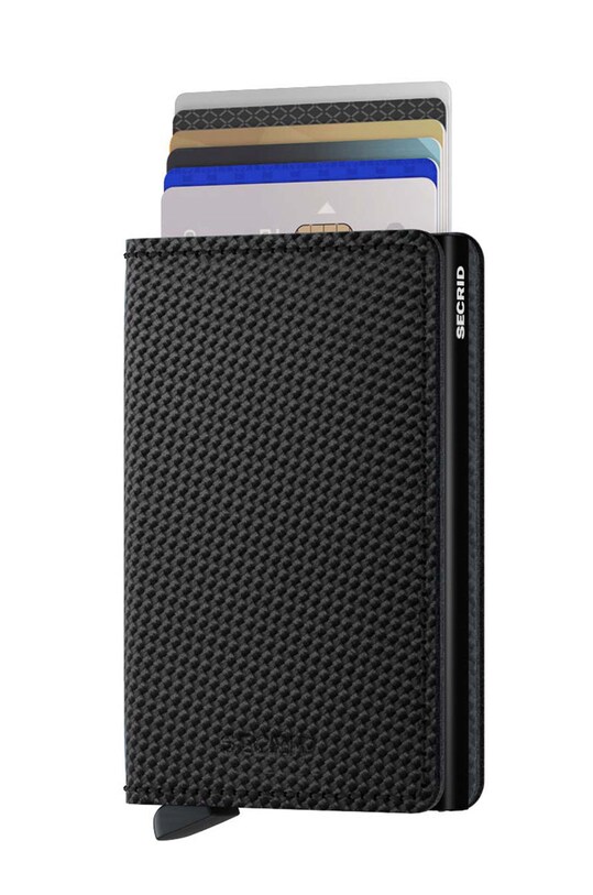 Кожаный кошелек Secrid Sca.Black чёрный ZA00