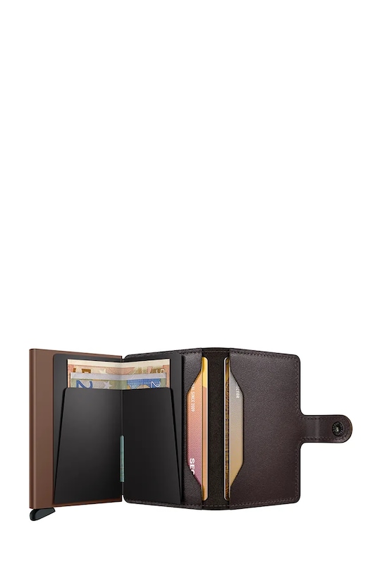 Akcesoria Secrid portfel skórzany ORIGINAL M.Black brązowy