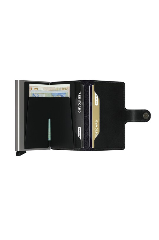Accesorii Secrid portofel de piele M.Black negru