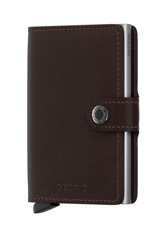 Secrid - Portfel skórzany skóra licowa brązowy M.Dark.brown