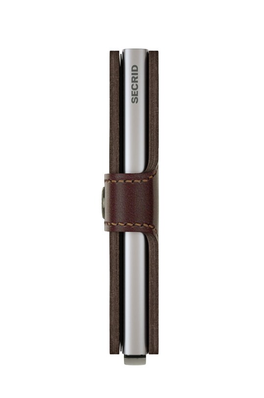 Secrid δερμάτινο πορτοφόλι καφέ M.Dark.brown